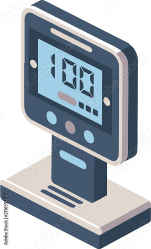 Isometric Body Composition Monitor Icon