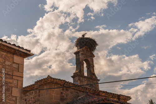 Fotografía Picturesque Village of Vinuesa with Traditional Stone Houses in Soria, Castile a