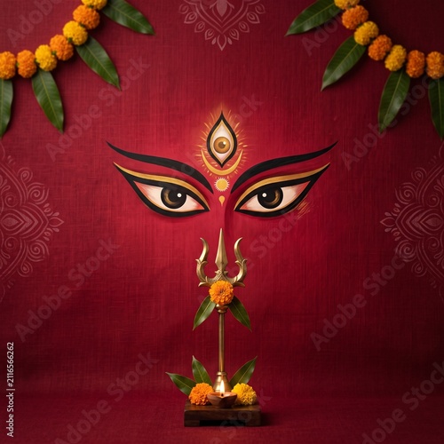 Goddess Durga. Happy Navratri