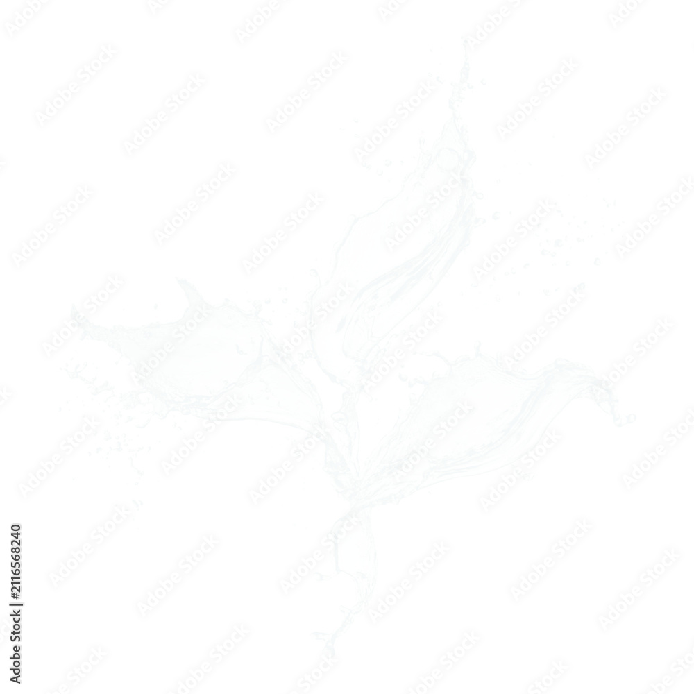 Obraz premium Abstract water splash swirl liquid effect on transparent background