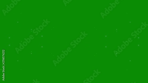 White glowing sparkle overlay, glitter star trail animation, fairy dust particle burst, green background, seamless 4k loop, cinematic motion graphics asset for premium video production