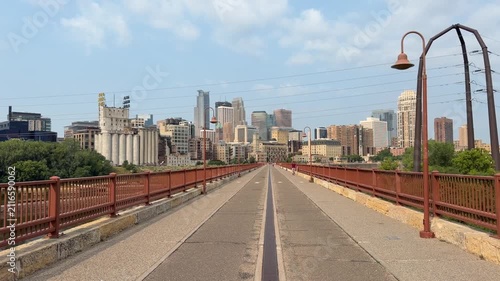 Downtown Minneapolis Mill Ruins Park Walk 