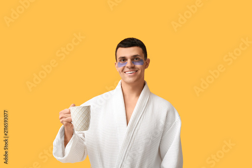 Handsome young man in bathr...