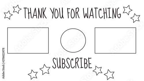 Minimalist YouTube End Screen Design