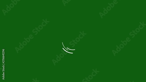Loading progress bar animation ui motion graphics smooth fill effect buffering indicator seamless loop green background minimal clean 4k overlay chroma key ready video element