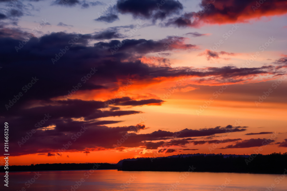 Fototapeta premium Oregon Columbia River Sunset