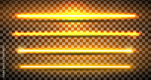 Konstfotografi Gold lazer straight lines pack isolated