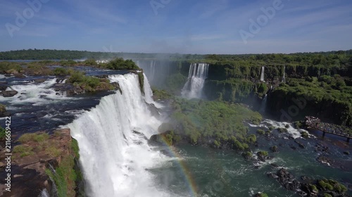 Iguazu Falls Waterfalls in Argentina and Brazil at the Triple Frontier
