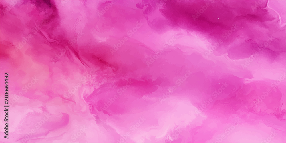 Fototapeta premium Vibrant swirls of pink and magenta paint the canvas, creating an abstract ethereal dreamscape of smoke and color, evoking feelings of fantasy and wonder.