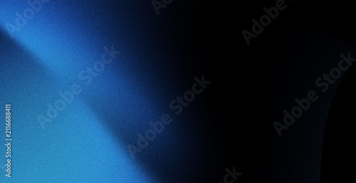 Blue black abstract gradient background, smooth blur glow grainy texture futuristic banner design