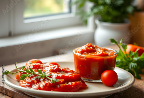 Fresh tomato sauce with par...