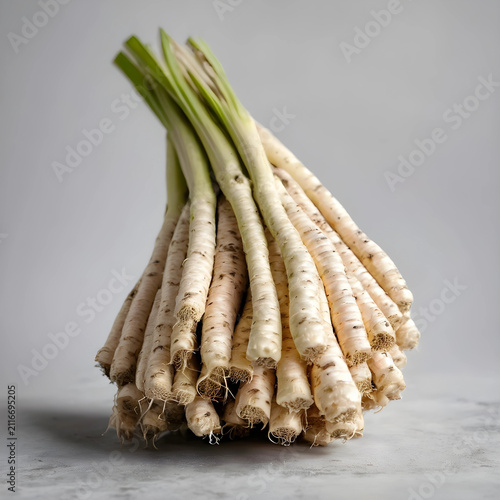 Freshly harvested bunch of ...