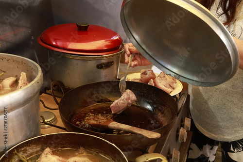 Authentic Peruvian fried pork (Chicharrón)