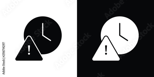 Bild auf Leinwand Expiry icon outline elements series
