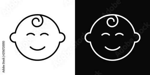 Sleeping baby icon