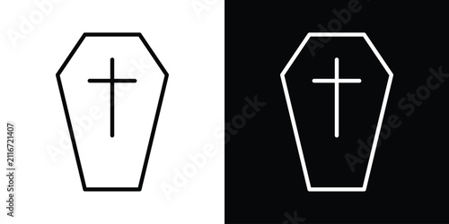 Obraz na plátně Coffin icon