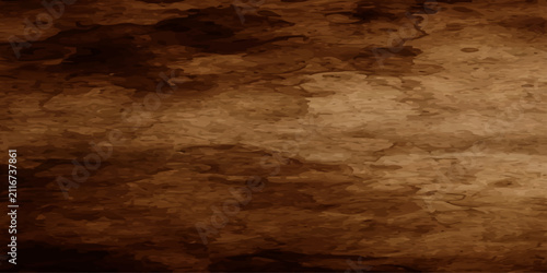 Bild auf Leinwand Vintage Old Paper Texture with Dark Grunge Wooden Background, Aged Brown Surface