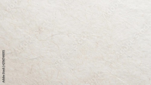 High resolution close-up of handmade mulberry paper with visible organic fibers and a natural cream white texture. Ideal for artistic design projects, stationery mockups, scrapbooking