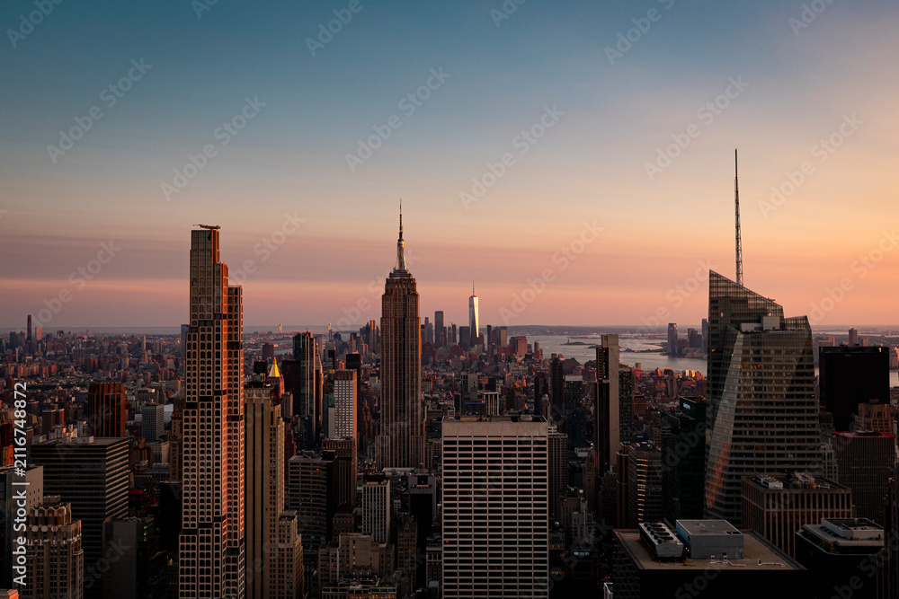 Fototapeta premium Manhattan seen from top of the rock
