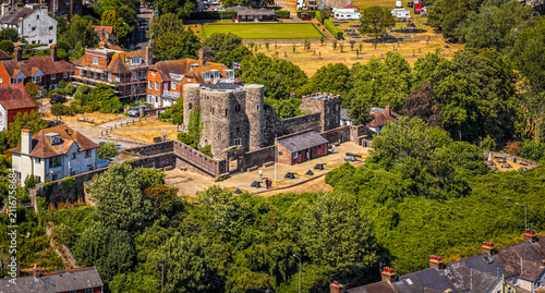 Ypres Tower Aerial View in Historic Rye, East Sussex, England Heritage Site