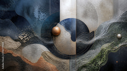 A visual language where abstract emotion, modern design, and human thought patterns merge with the invisible structures found in nature.