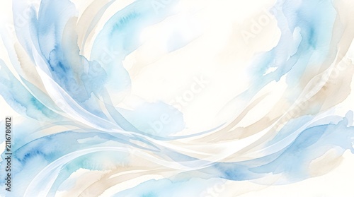 World Humanitarian Day Blue Watercolor Background