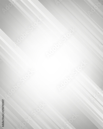 abstract white background with soft grey diagonal stripes and bright center light effect, modern digital presentation banners minimalist wallpaper design