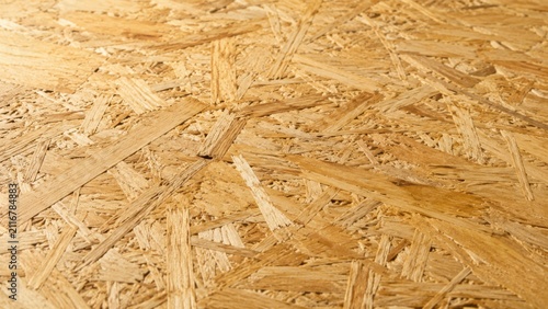 Macro Detail of Compressed OSB Wood Strands