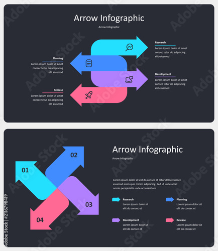 Arrow Timeline Infographic Presentation Template