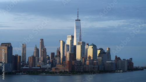 Manhattan in the rays of morning sun