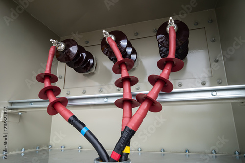 Install and connect the high-voltage cables at the transformer box.