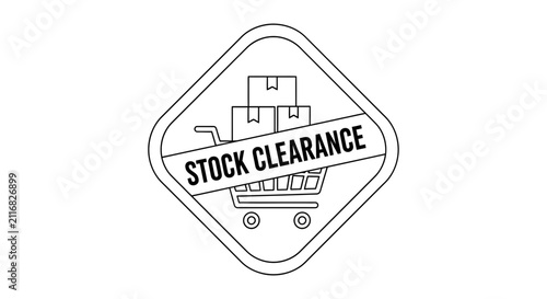 stock clearance sale sign