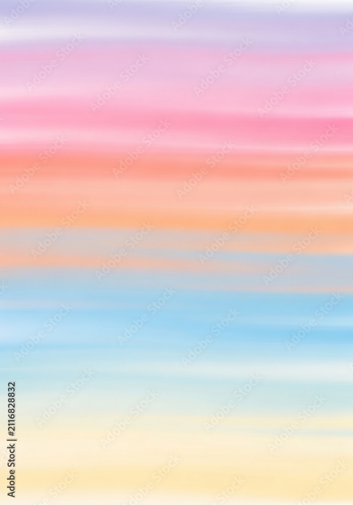 Fototapeta premium Soft Pastel Hues Merge: A Dreamy Watercolor Wash