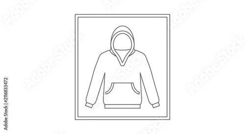 Fashionable hooded sweatshirt