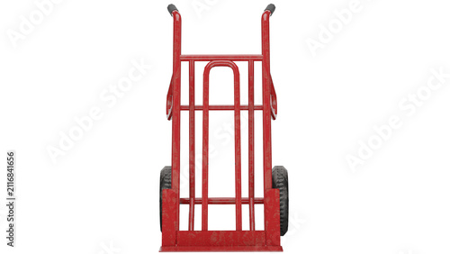 Quadro su tela 3d rendering hand truck