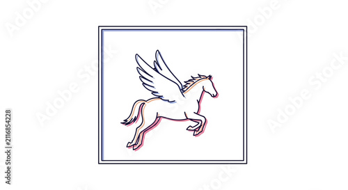 flying horse, pegasus icon