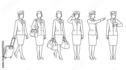 Set of human silhouette outlines for architectural design, featuring various poses and casual clothing, perfect for scale reference and rendering