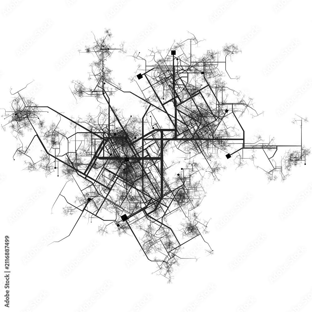 Fototapeta premium Municipal Transportation Authority Route Optimization Study Framework