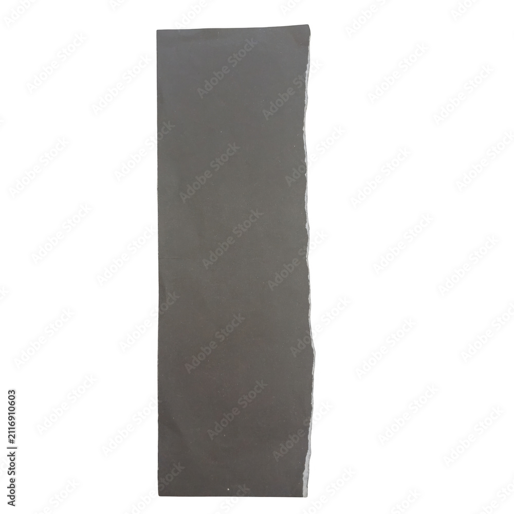 Naklejka premium Dark vertical rectangle shape isolated on white