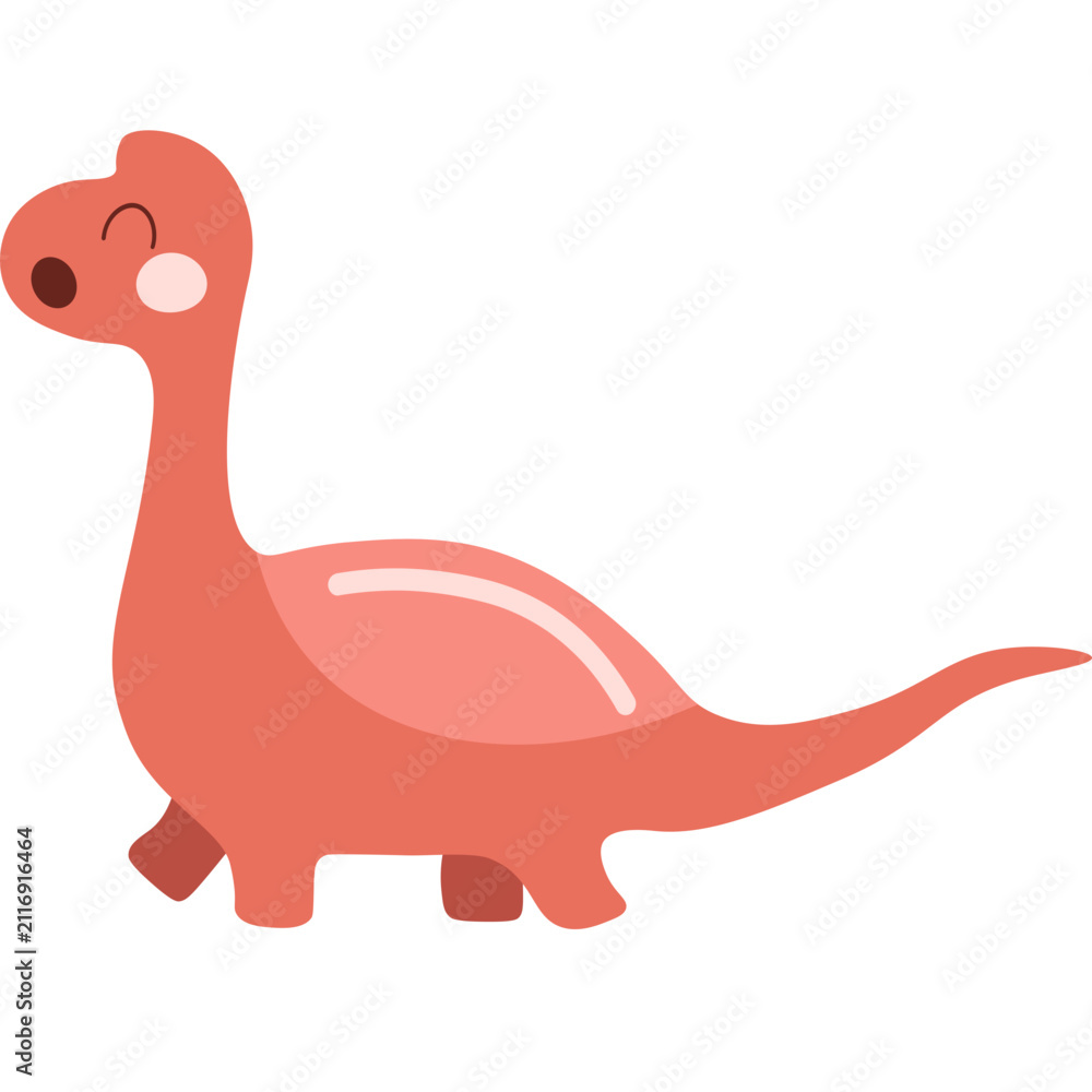 Fototapeta premium Cute dinosaur illustration