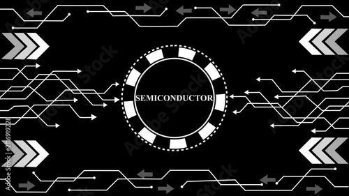 futuristic semiconductor animation, digital semiconductor interface, neon semiconductor motion, holographic semiconductor sequence, cyber semiconductor. 4k animation,and motion video......