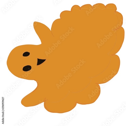 Smiling Halloween Ghost Graphic
