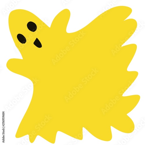 sun cartoon char
Simple and cute yellow ghost cartoon illustration for Halloween.

