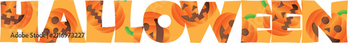 ハロウィンのタイポグラフィ

