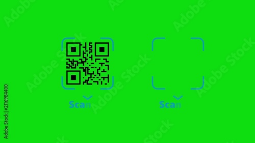 Animated QR code and barcode with 