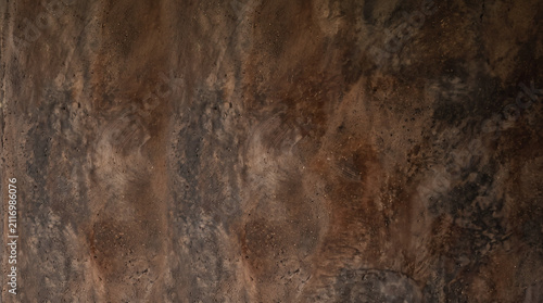 Dark brown stone texture background. Natural slate surface with rustic weathered pattern.