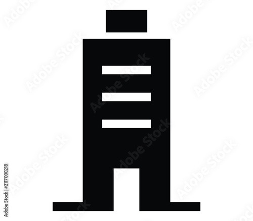 Building and Real Estate Icons Set, Modern Architecture Vector Symbols for City Infrastructure, Factory, Bank, Shop, Office, and Home Isolated on White Background