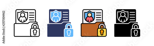 Privacy Protection multiple icon