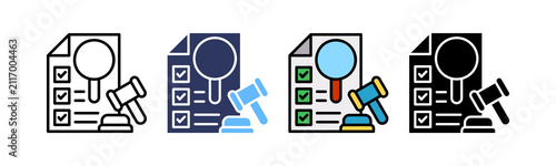 Foto Audit Compliance multiple icon