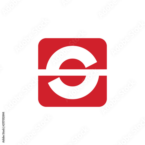 Letter S Square Target Simple Logo Icon